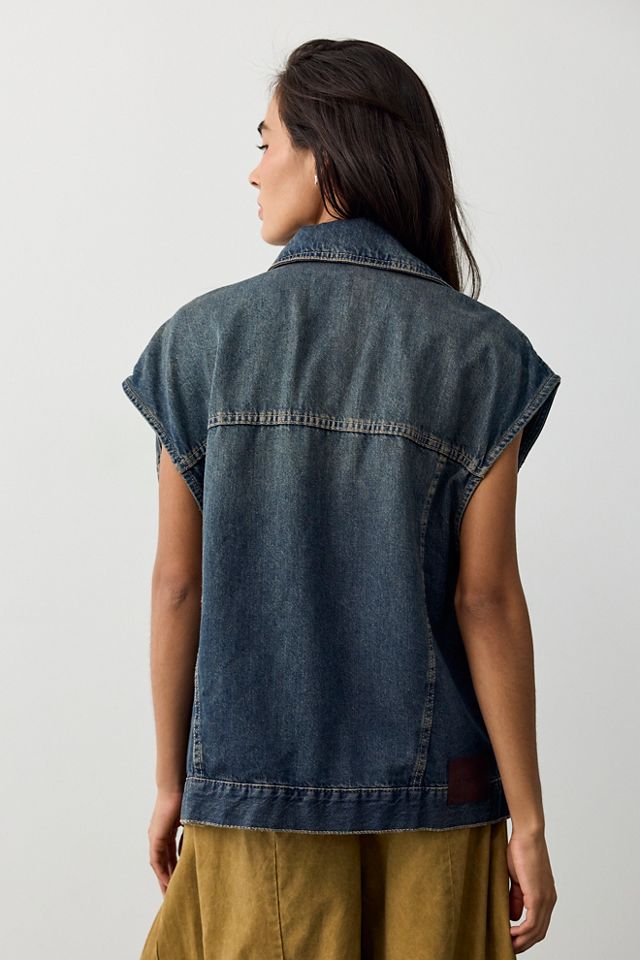 We The Free Goldie Denim Vest #1
