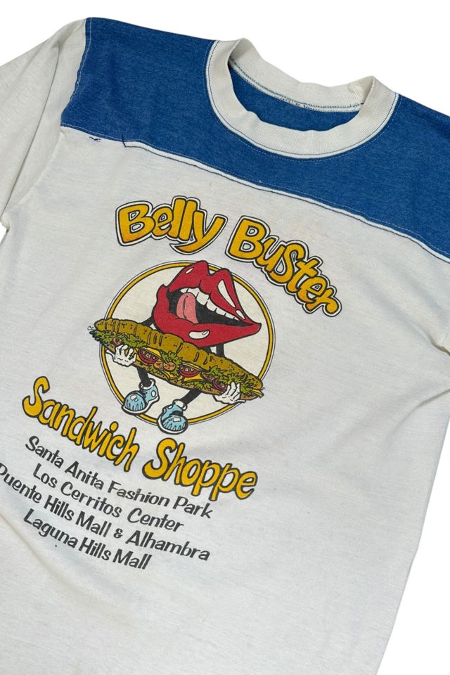 Vintage 1970s Belly Buster Sandwich T Shirt Selected By Vintage Warrior #1