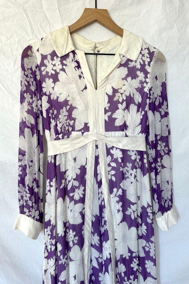 Vintage 1960s Floral Maxi Layered Jumpsuit Selected by Grievous Angel Vintage #2