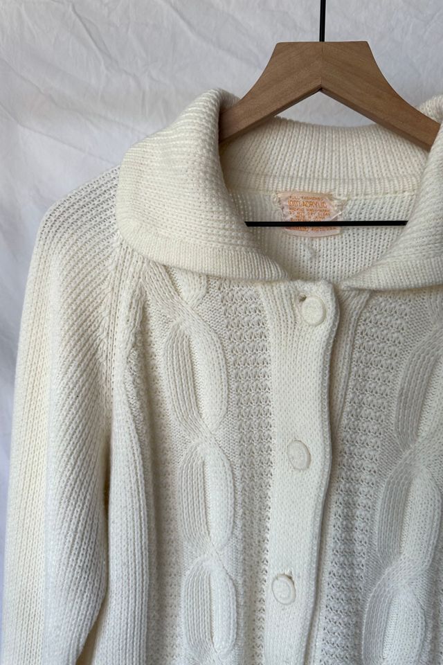 Vintage 1970s Cable Knit Cardigan Selected by Grievous Angel Vintage #2