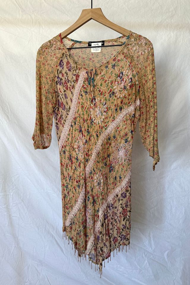 Vintage Embroidered and Beaded Mini Dress Selected by Grievous Angel Vintage #2