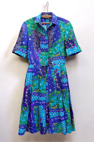 1950's Patchwork Shirtwaist Dress Selected by Garbage Soup
