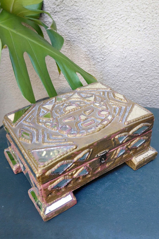Mexican Mirrored Trinket Box Selected by Garbage Soup