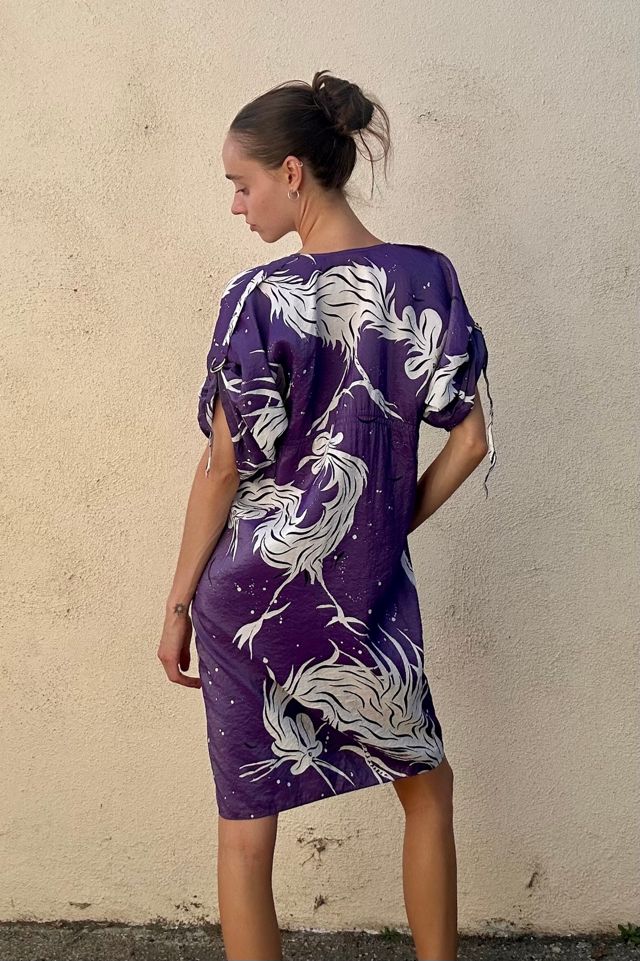 Nina Ricci Purple Rooster Dress Selected by The Curatorial Dept. #1