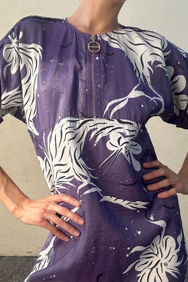 Nina Ricci Purple Rooster Dress Selected by The Curatorial Dept. #2