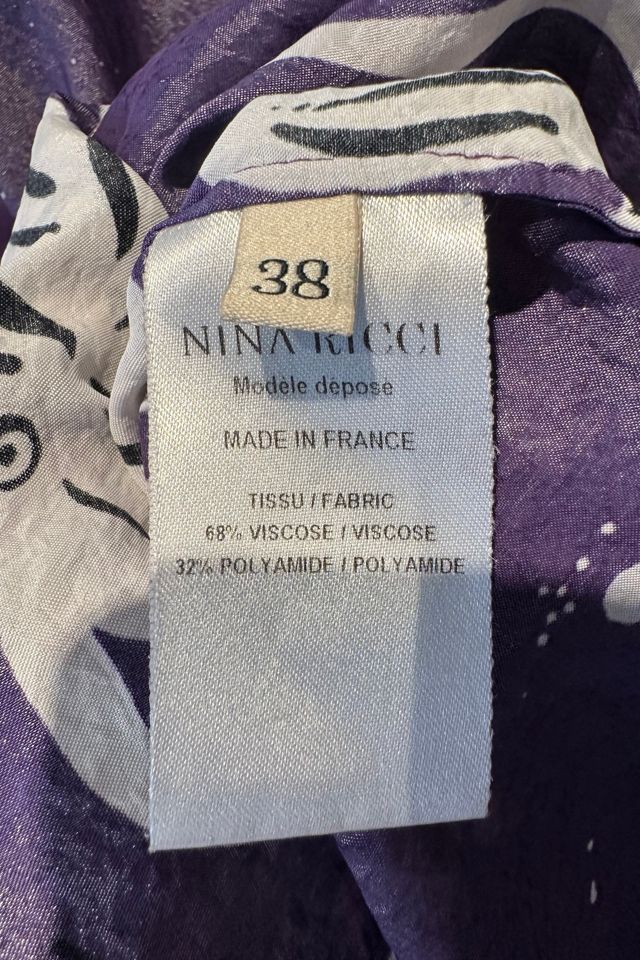 Nina Ricci Purple Rooster Dress Selected by The Curatorial Dept. #3