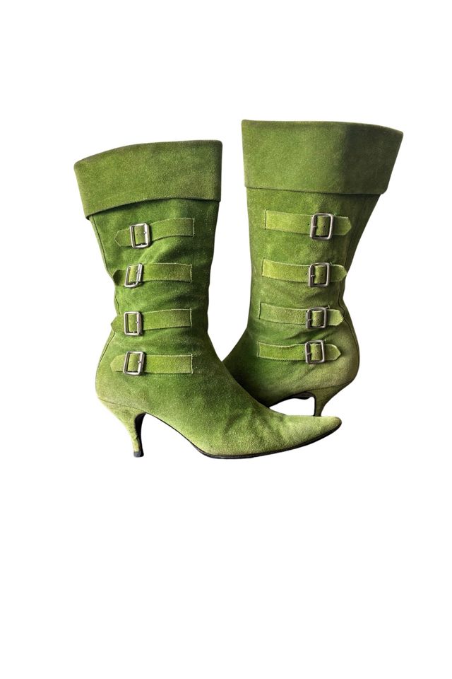 Marc Jacobs Green Suede Pirate Boots Selected by The Curatorial Dept. #1
