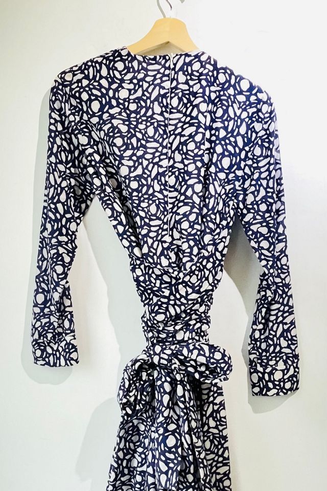 Sara Lanzi Blue + White Muslin Wrap Dress Selected by The Curatorial Dept. #1