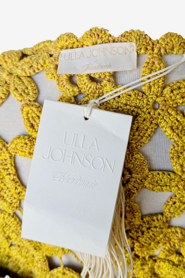 Ulla Johnson  Yellow Crochet Yael Heirloom Dress Selected by The Curatorial Dept. #3
