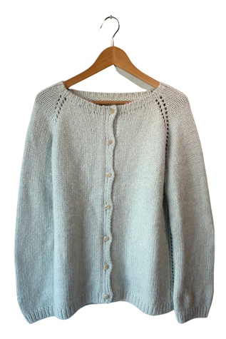 Dosa Light Blue Alpaca Knit Cardigan Selected by The Curatorial Dept.