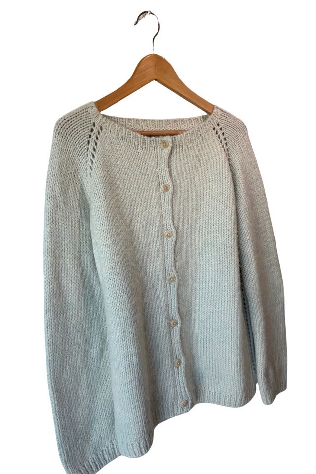 Dosa Light Blue Alpaca Knit Cardigan Selected by The Curatorial Dept. #1