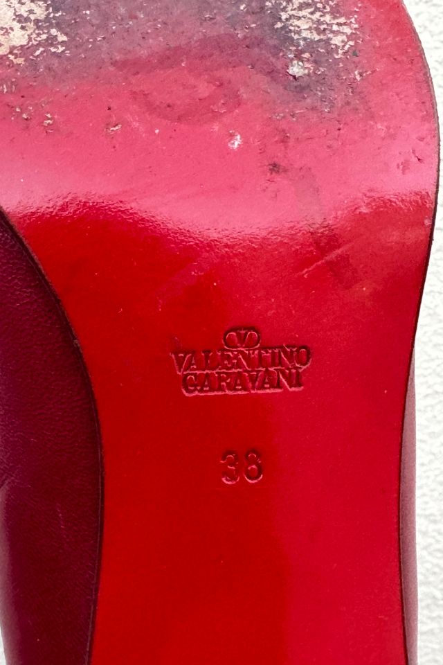 Valentino Red Leather Knee-High Boots Selected by The Curatorial Dept. #2