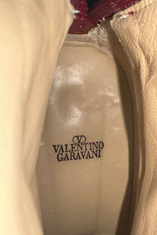 Valentino Red Leather Knee-High Boots Selected by The Curatorial Dept. #3