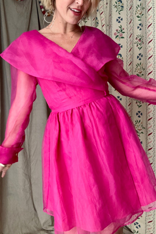 Vintage 1970s Organza Dress Selected by Kikos Kloset