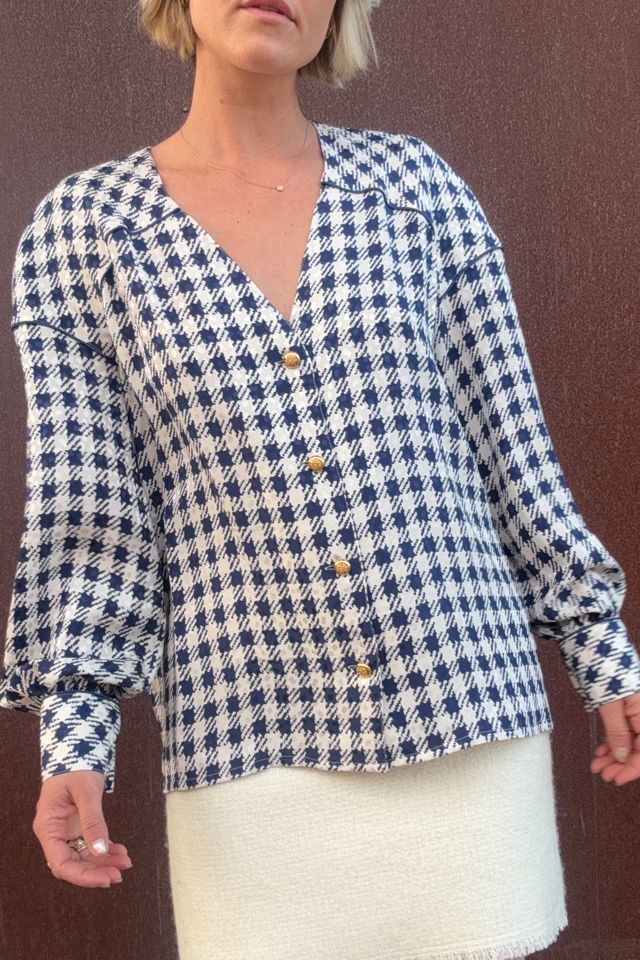 Vintage 1980s Silk Blouse Selected by Kikos Kloset #1