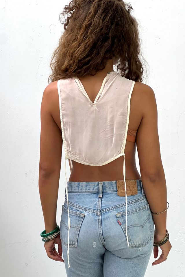 Vintage Ruffled Tie Top Selected by Anna Corinna #1