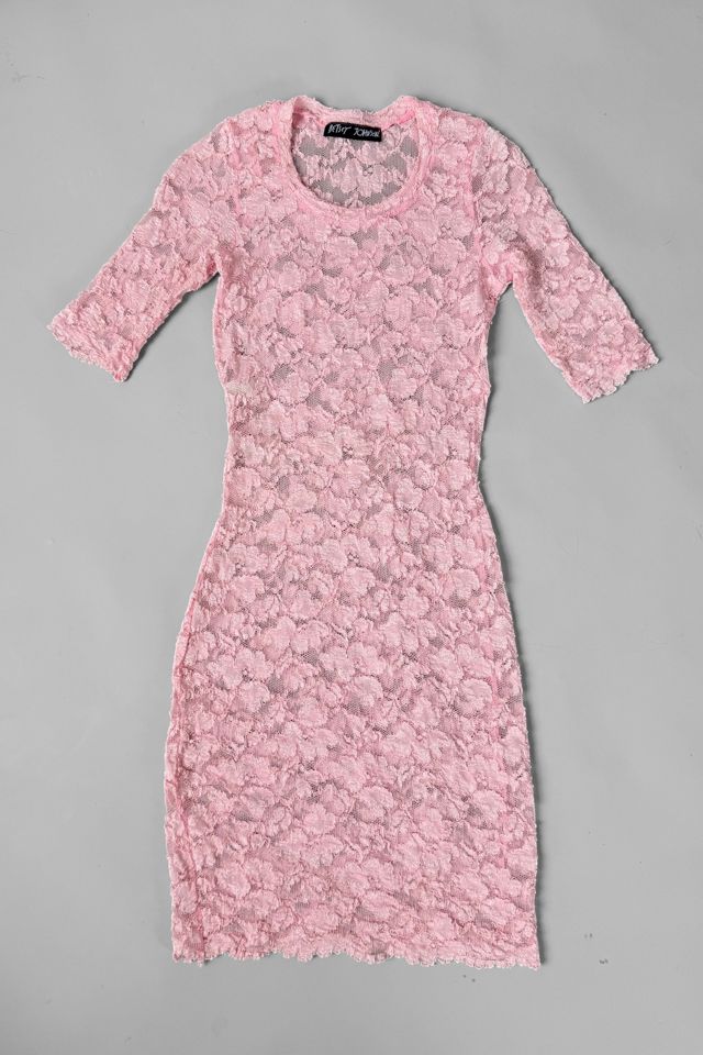 Vintage 90s Betsey Johnson Lace BodyCon Dress Selected by MARMALADE #3