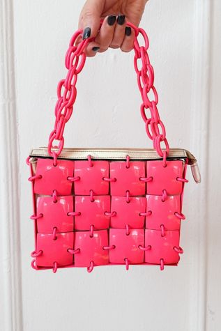 Mod Vintage 60s DayGlo Tiled Handbag Selected by MARMALADE