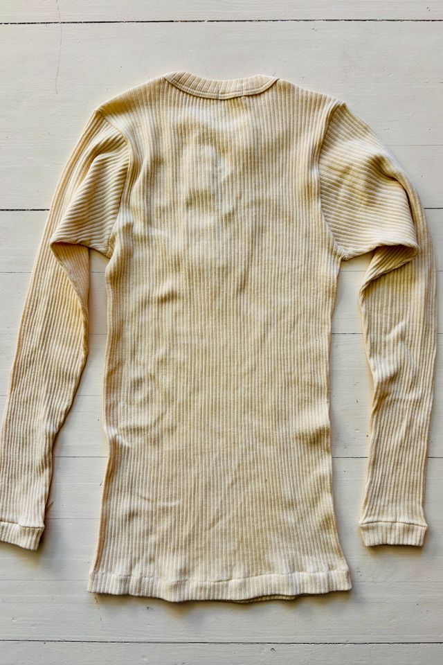 Vintage Ribbed Lace Front Top Selected by Atlantic Vintage #2