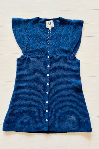 Vintage Thick Knit Velvet Tank Sweater Selected by Atlantic Vintage