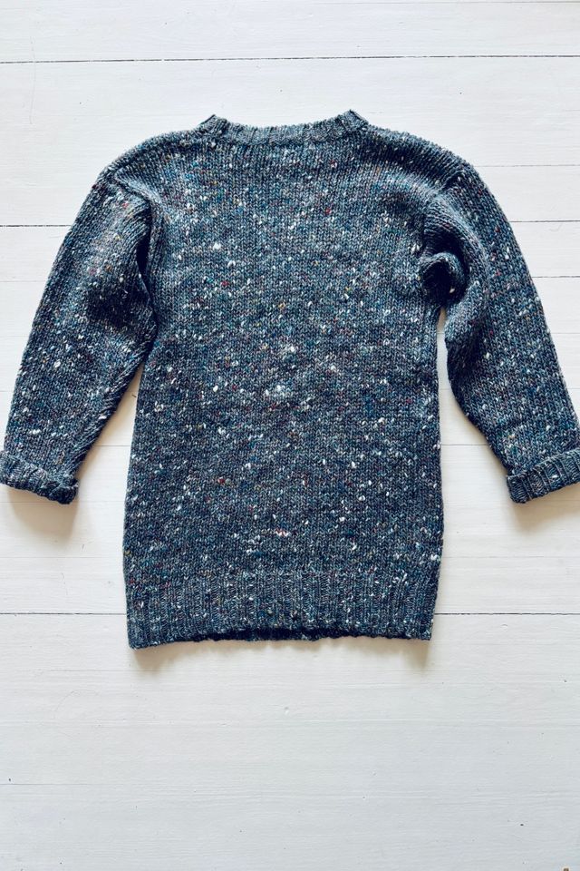 Vintage Handknit Sweater Charcoal with Multi Flecks Selected by Atlantic Vintage #2