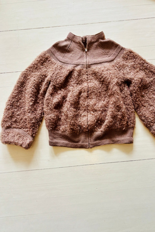 Vintage Handknit Boucle Sweater Jacket Selected by Atlantic Vintage