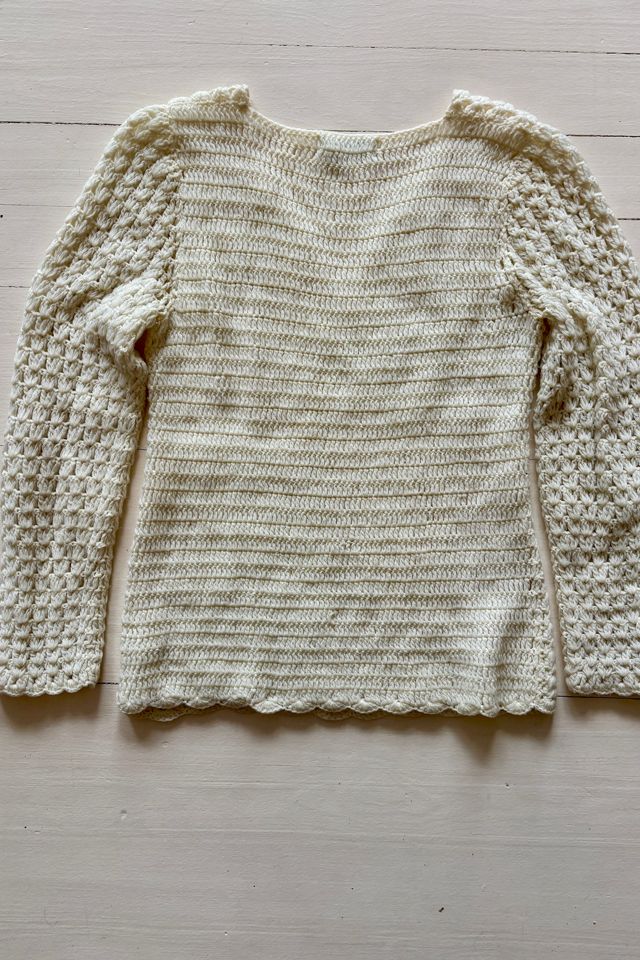 Vintage Hand Crochet Starburst Sweater Selected by Atlantic Vintage #2