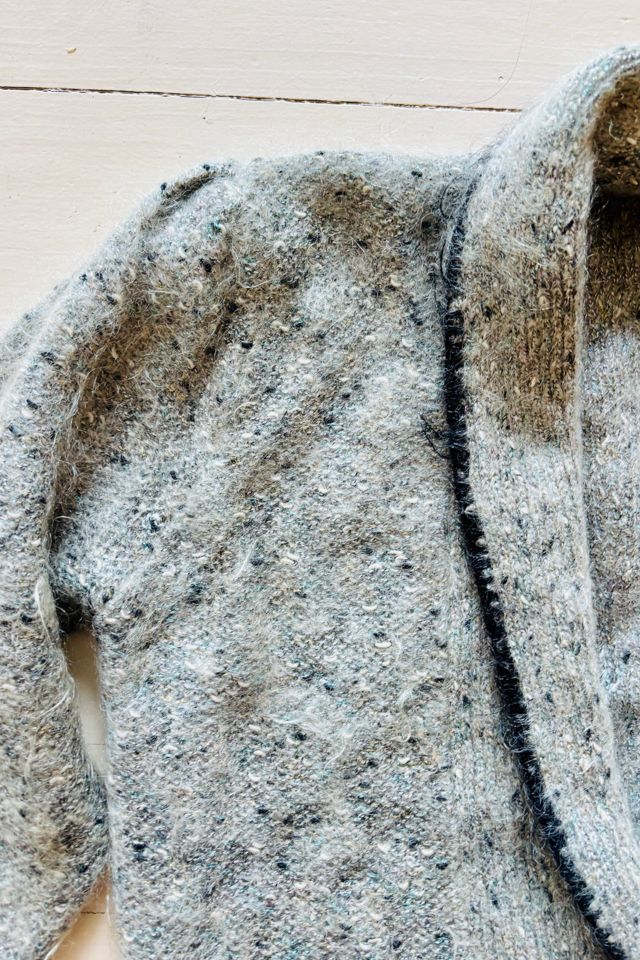 Vintage Knit Metallic Mohair Cardigan Sweater Selected by Atlantic Vintage #1