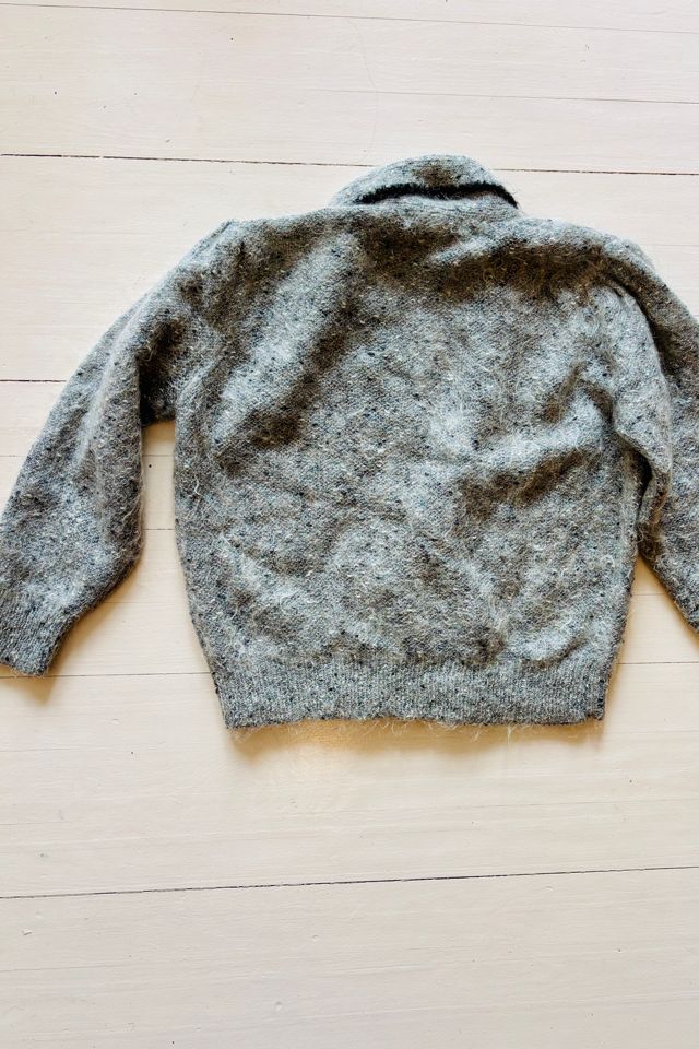 Vintage Knit Metallic Mohair Cardigan Sweater Selected by Atlantic Vintage #3