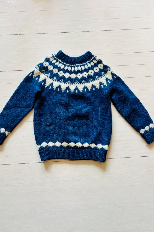 Vintage Handknit Wool Fair Isle Sweater Jacket Selected by Atlantic Vintage #2