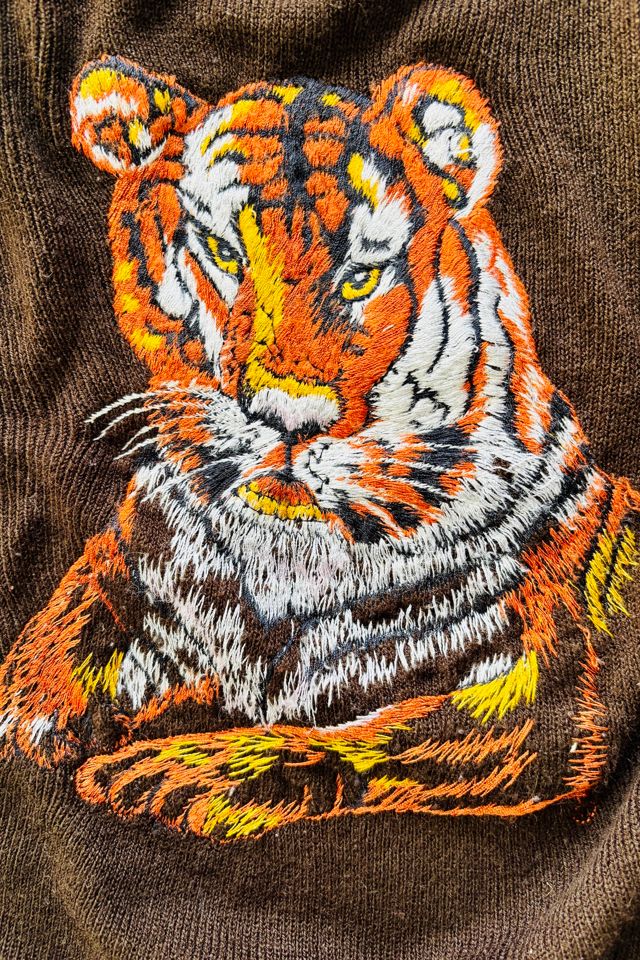 Vintage Embroidered Tiger SweaterSelected by Atlantic Vintage #1