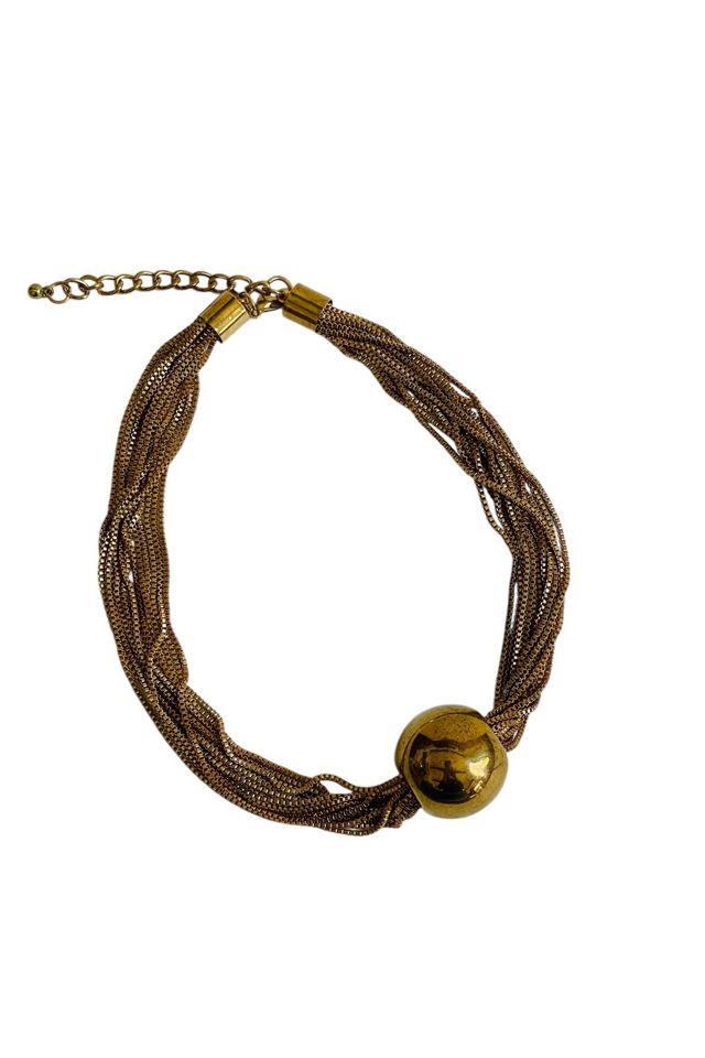 Vintage 1990's Multi Chain Choker Necklace Selected by FernMercantile #1