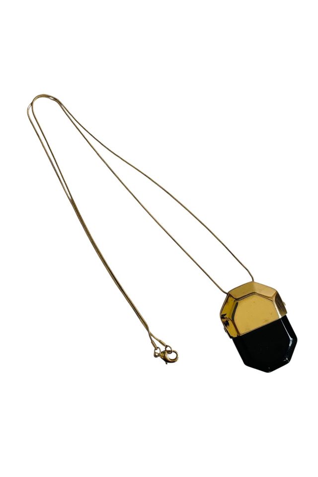 Vintage 1990's Geometric Pendant Necklace Selected by FernMercantile #1