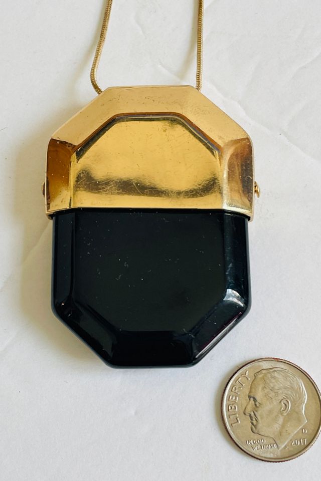 Vintage 1990's Geometric Pendant Necklace Selected by FernMercantile #2