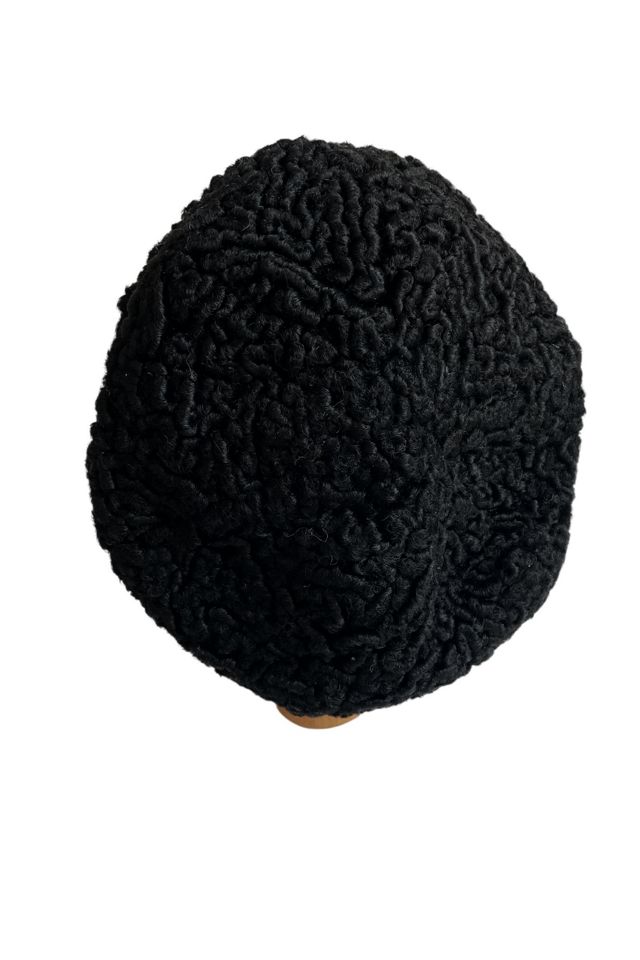 Vintage Black Persian Lamb Beret Selected by FernMercantile #3