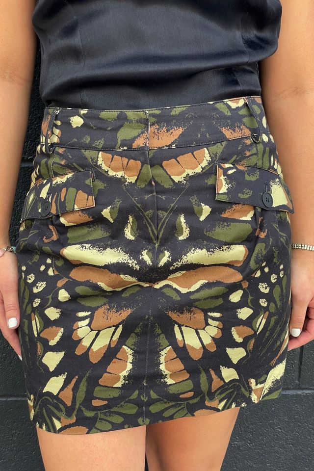 McQ Alexander McQueen Butterfly Camouflage Mini Skirt #1