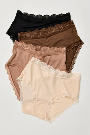 Lot de quatre culottes taille haute Stripe & Stare