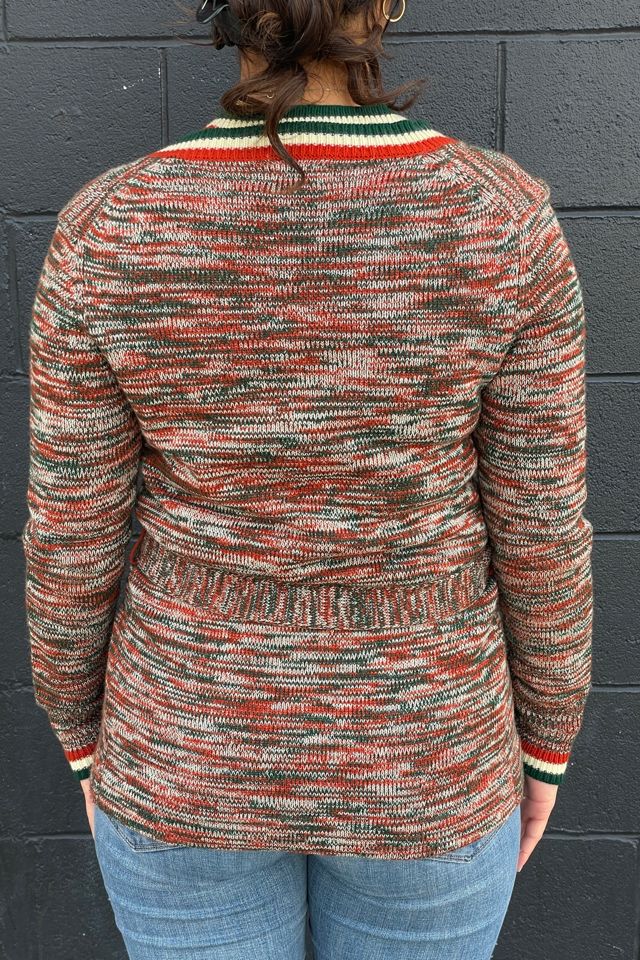 Vintage 1970's Vest  and Cardigan Space Dye Set Selected by FernMercantile #3