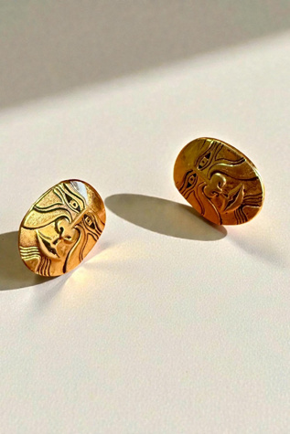 Laurel Burch Mask Earrings Selected by Personal Choice