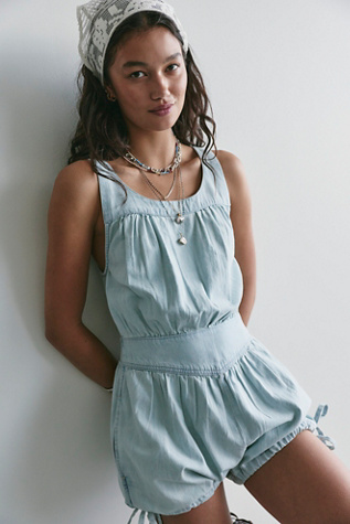 We The Free Vintage Heirloom Romper at Free People in Lake Shore, Size: XS