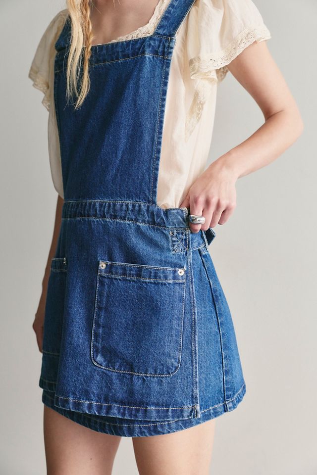 We The Free Beau Apron Denim Skirtall #3