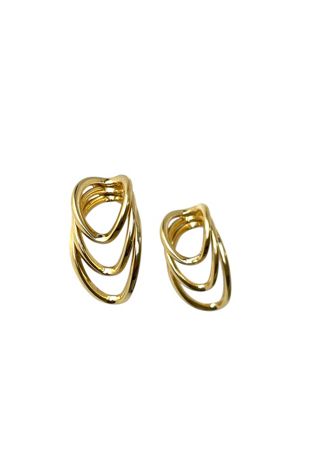 Vintage Small Gold Earrings Selected By Ankh By Racquel