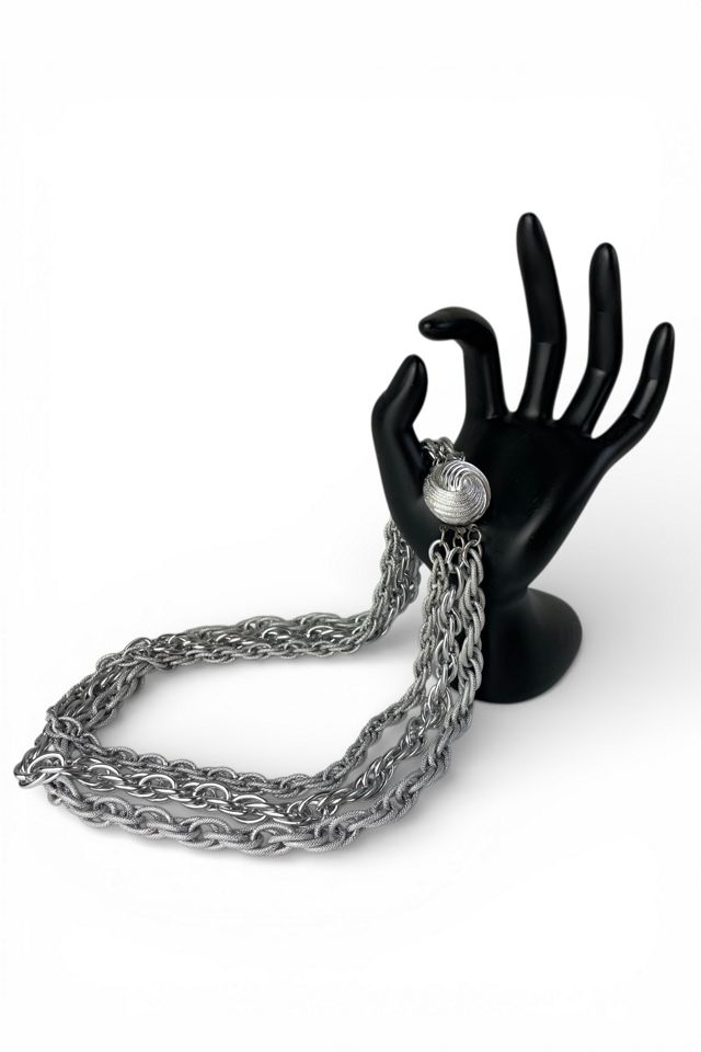 Vintage Layered Silver Chains Selected By Ankh By Racquel #1