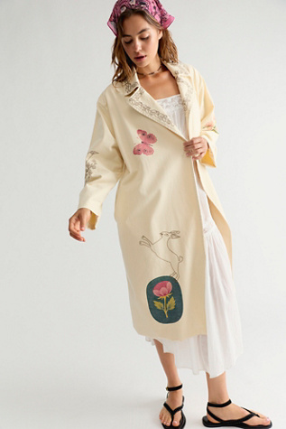 Denim And Bone Folk Duster