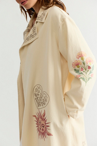 Женские куртки Denim And Bone Folk Duster, цвет: Слоновая кость — фото 2
