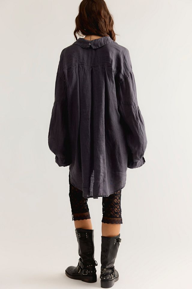 Selene Button Down Linen Shirt #1