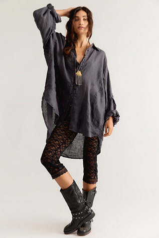 Selene Button Down Linen Shirt