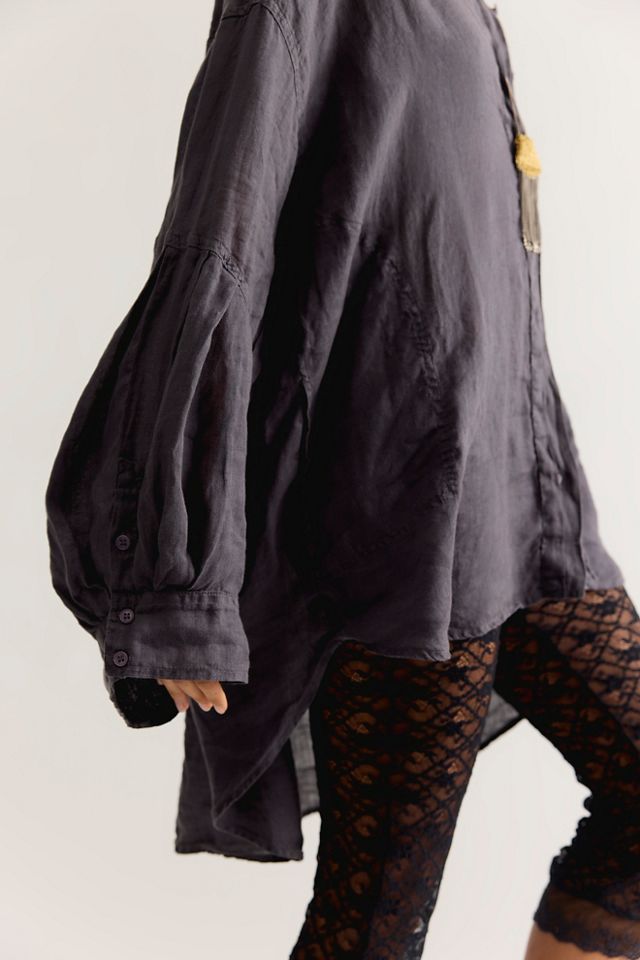 Selene Button Down Linen Shirt #3