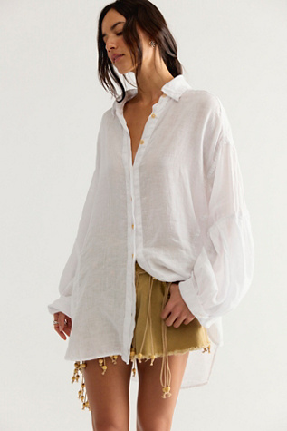 Chemise en lin boutonnée Selene