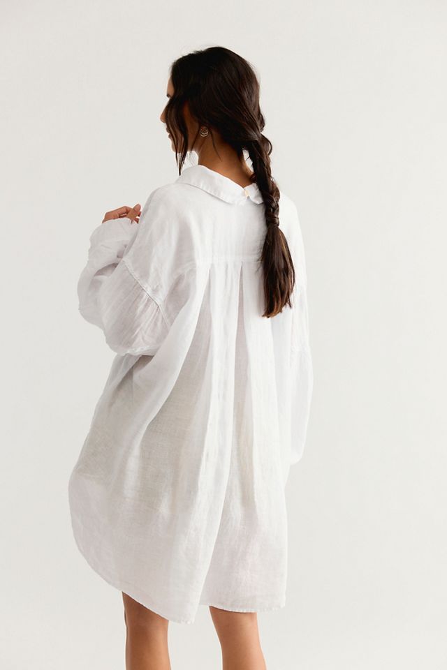 Selene Button Down Linen Shirt #1
